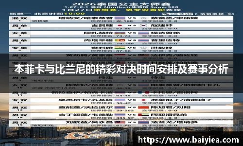 本菲卡与比兰尼的精彩对决时间安排及赛事分析